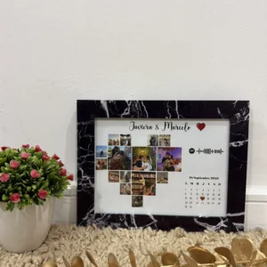 Cuadro A5 "Corazón y calendario"